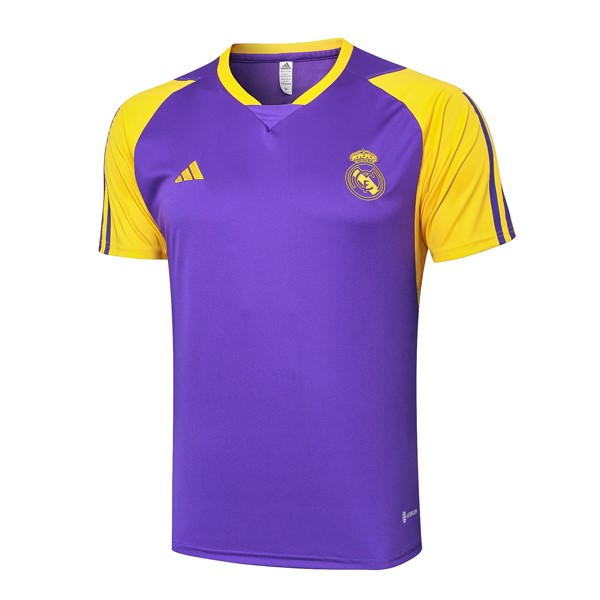 Camiseta Entrenamiento Real Madrid 2024/2025 Purpura Amarillo